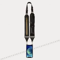 Bandolier Unisex Street Style Plain Leather Co-ord IPhone 8 Plus For Men Black/silver X Iphone 12 Pro Max -Bandolier Online Shop org 4386