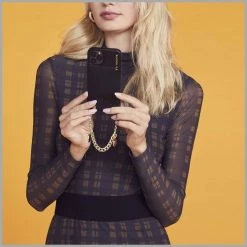 Bandolier Heart Chain IPhone 8 IPhone 8 Plus IPhone X IPhone XS For Women Gold X One Size -Bandolier Online Shop org 4429