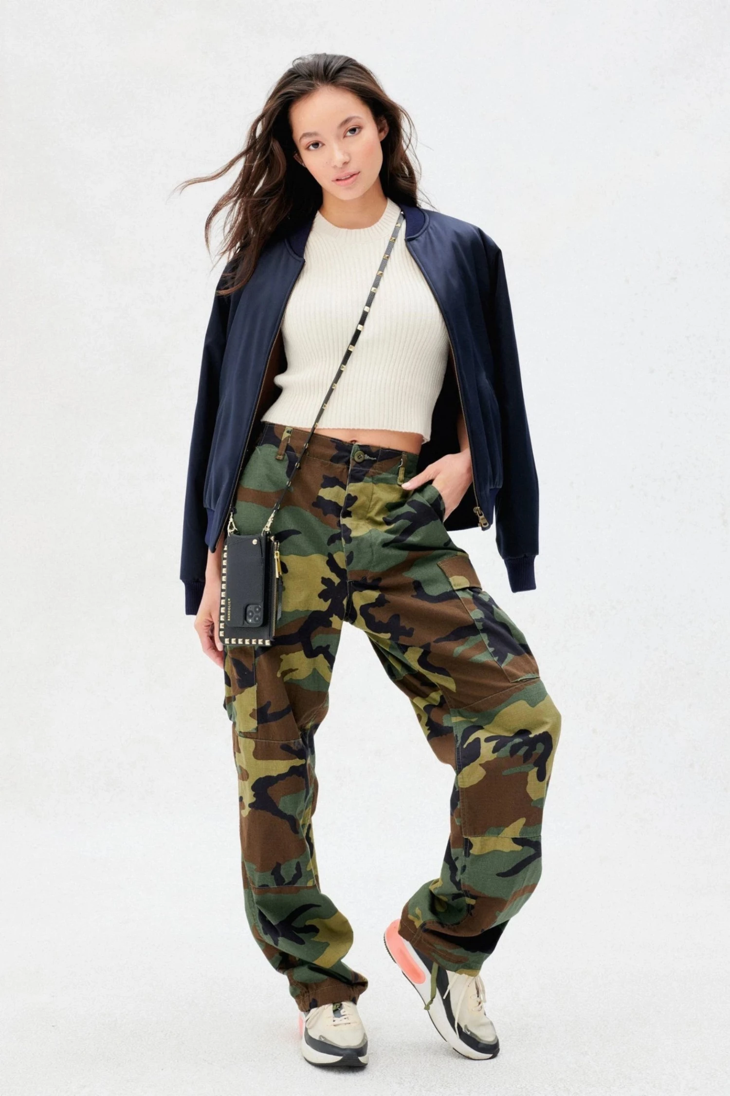 Bandolier Studded Street Style Plain Leather IPhone 8 IPhone 8 Plus For Women Gold X One Size 4 Bandolier Studded Street Style Plain Leather IPhone 8 IPhone 8 Plus For Women Gold X One Size - Image 4