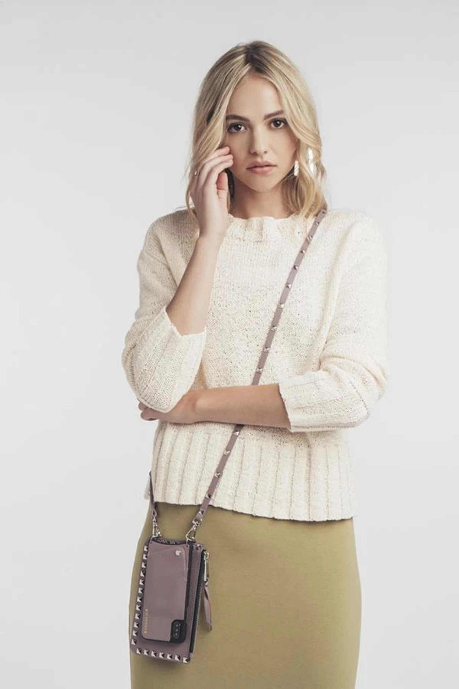 Bandolier Studded Street Style Plain Leather IPhone 8 IPhone 8 Plus For Women Gold X One Size 14 Bandolier Studded Street Style Plain Leather IPhone 8 IPhone 8 Plus For Women Gold X One Size - Image 14