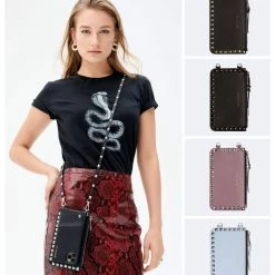 Bandolier Studded Street Style Plain Leather IPhone 8 IPhone 8 Plus For Women Gold X One Size 37 Bandolier Studded Street Style Plain Leather IPhone 8 IPhone 8 Plus For Women Gold X One Size -Bandolier Online Shop org 4462