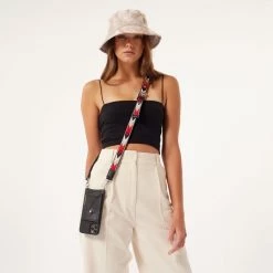 Bandolier 2022 SS Leather IPhone X IPhone XS IPhone XS Max IPhone XR Logo For Women Red/white X Iphone Xsmax -Bandolier Online Shop org 4568