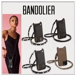 Bandolier SARAH Street Style Plain Leather IPhone 8 IPhone 8 Plus IPhone X For Women Black/pewter X Iphone 13 Mini