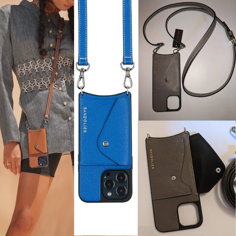 Bandolier 2021-22FW Plain Leather IPhone 13 IPhone 13 Mini IPhone 13 Pro For Women Sienna/silver X Iphone 13 Pro Max 1 Bandolier 2021-22FW Plain Leather IPhone 13 IPhone 13 Mini IPhone 13 Pro For Women Sienna/silver X Iphone 13 Pro Max
