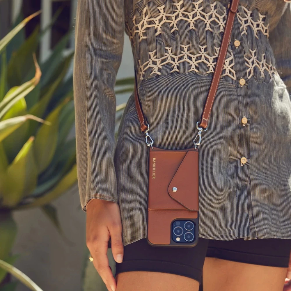 Bandolier 2021-22FW Plain Leather IPhone 13 IPhone 13 Mini IPhone 13 Pro For Women Sienna/silver X Iphone 13 Pro Max 19 Bandolier 2021-22FW Plain Leather IPhone 13 IPhone 13 Mini IPhone 13 Pro For Women Sienna/silver X Iphone 13 Pro Max - Image 19