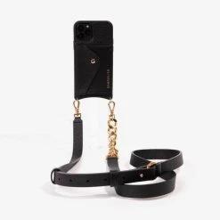 Bandolier Unisex Chain Plain Leather Co-ord Logo IPhone 13 For Women Airpod 3 X Iphone 13 Pro Max -Bandolier Online Shop org 4649