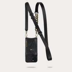 Bandolier Unisex Chain Plain Leather Co-ord Logo IPhone 13 For Women Airpod 3 X Iphone 13 Pro Max -Bandolier Online Shop org 4659