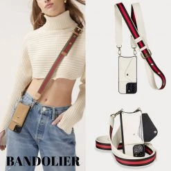 Bandolier Online Shop 4 Bandolier Unisex Plain Leather IPhone 8 IPhone 8 Plus IPhone X For Women Ivory/gold X Iphone 13