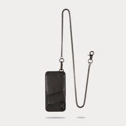 Bandolier Unisex Blended Fabrics Chain Plain Leather IPhone X For Men Black/pewter X Xs/x -Bandolier Online Shop org 4728