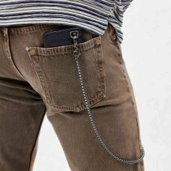 Bandolier Unisex Blended Fabrics Chain Plain Leather IPhone X For Men Black/pewter X Xs/x -Bandolier Online Shop org 4735