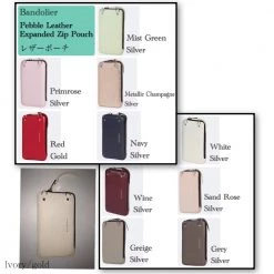 Bandolier 2020 Cruise Plain Leather Logo Metallic Smart Phone Cases For Women Mist Green/silver X One Size