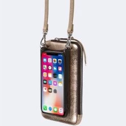 Bandolier 2020 Cruise Plain Leather Logo Metallic Smart Phone Cases For Women Mist Green/silver X One Size -Bandolier Online Shop org 4774