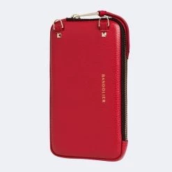 Bandolier 2020 Cruise Plain Leather Logo Metallic Smart Phone Cases For Women Mist Green/silver X One Size -Bandolier Online Shop org 4775