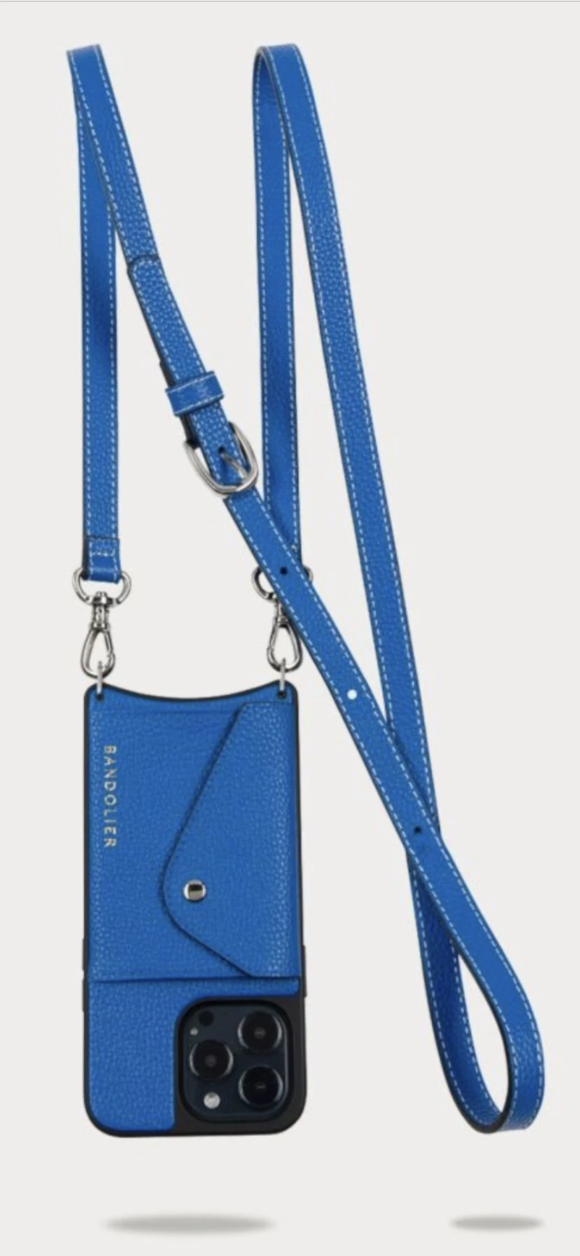 Bandolier Unisex Plain Leather Logo IPhone 13 IPhone 13 Mini For Women Palace Blue X Iphone13promax 3 Bandolier Unisex Plain Leather Logo IPhone 13 IPhone 13 Mini For Women Palace Blue X Iphone13promax - Image 3