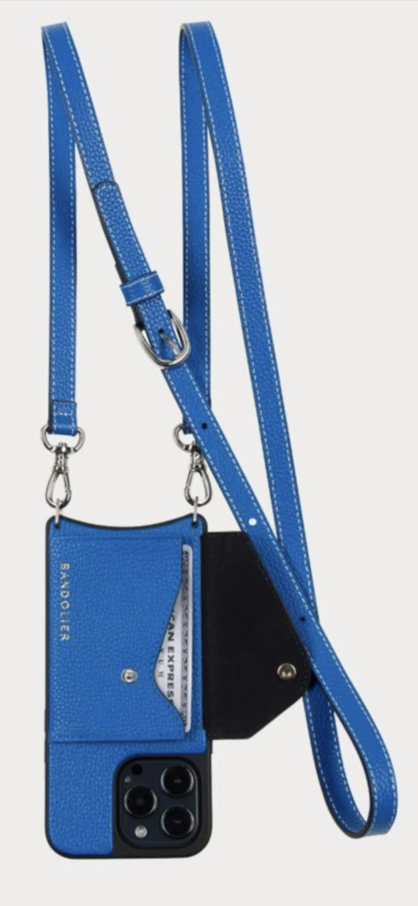 Bandolier Unisex Plain Leather Logo IPhone 13 IPhone 13 Mini For Women Palace Blue X Iphone13promax 4 Bandolier Unisex Plain Leather Logo IPhone 13 IPhone 13 Mini For Women Palace Blue X Iphone13promax - Image 4