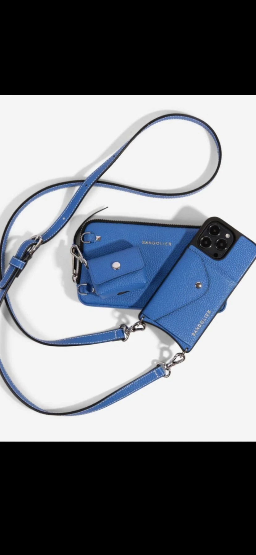 Bandolier Unisex Plain Leather Logo IPhone 13 IPhone 13 Mini For Women Palace Blue X Iphone13promax 7 Bandolier Unisex Plain Leather Logo IPhone 13 IPhone 13 Mini For Women Palace Blue X Iphone13promax - Image 7