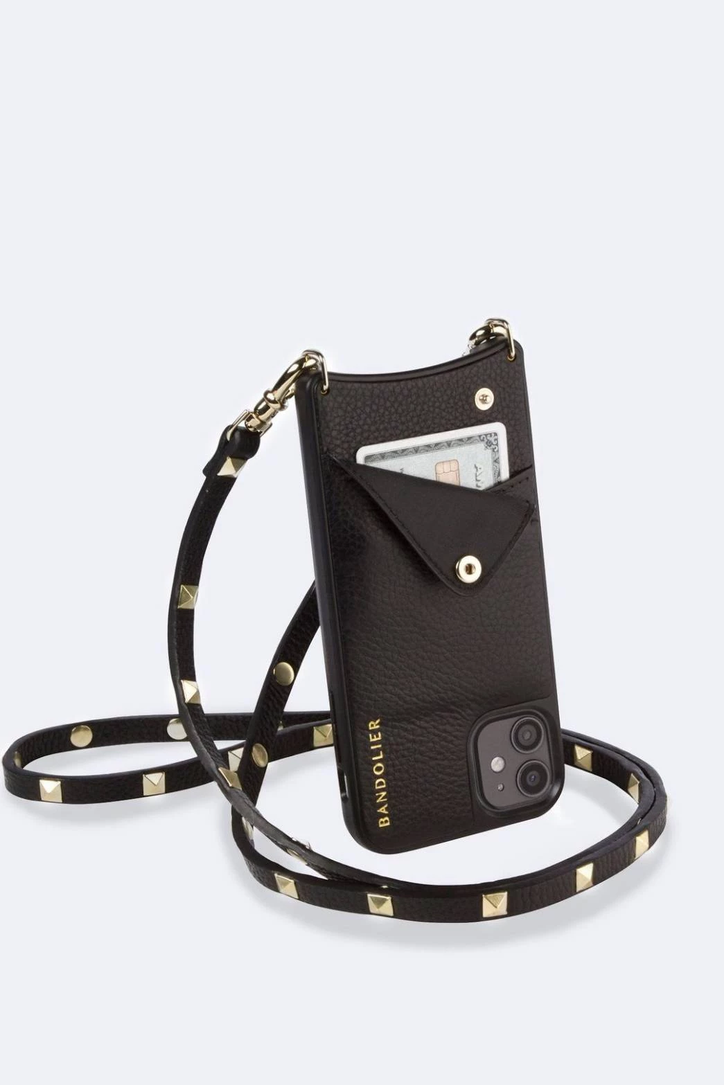 Bandolier SARAH 2020-21FW Plain Leather IPhone 8 IPhone 8 Plus IPhone X IPhone XS For Women Black/pewter X Iphone 13 Pro Max 10 Bandolier SARAH 2020-21FW Plain Leather IPhone 8 IPhone 8 Plus IPhone X IPhone XS For Women Black/pewter X Iphone 13 Pro Max - Image 10