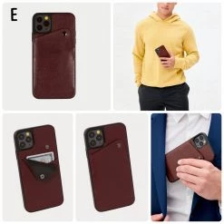 Bandolier Unisex Plain Leather IPhone 8 IPhone 8 Plus IPhone X For Men Black/pewter X Iphone 13 Pro -Bandolier Online Shop org 4866