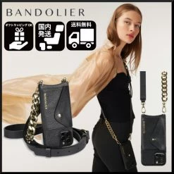 Bandolier Plain Leather Logo IPhone 13 IPhone 13 Mini IPhone 13 Pro For Women Black X Iphone13mini