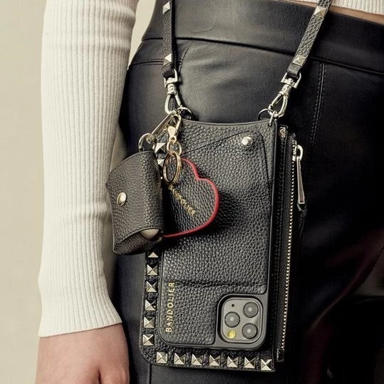 Bandolier 2020 SS Heart Unisex Street Style Plain Leather Logo For Women Black/pink/silver X One Size 6 Bandolier 2020 SS Heart Unisex Street Style Plain Leather Logo For Women Black/pink/silver X One Size - Image 6