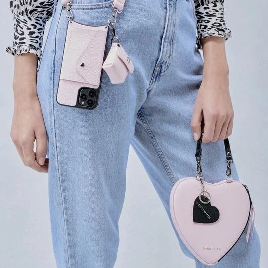 Bandolier 2020 SS Heart Unisex Street Style Plain Leather Logo For Women Black/pink/silver X One Size 16 Bandolier 2020 SS Heart Unisex Street Style Plain Leather Logo For Women Black/pink/silver X One Size - Image 16