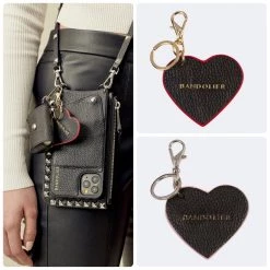 Bandolier 2020 SS Heart Unisex Street Style Plain Leather Logo For Women Black/pink/silver X One Size 35 Bandolier 2020 SS Heart Unisex Street Style Plain Leather Logo For Women Black/pink/silver X One Size -Bandolier Online Shop org 4903
