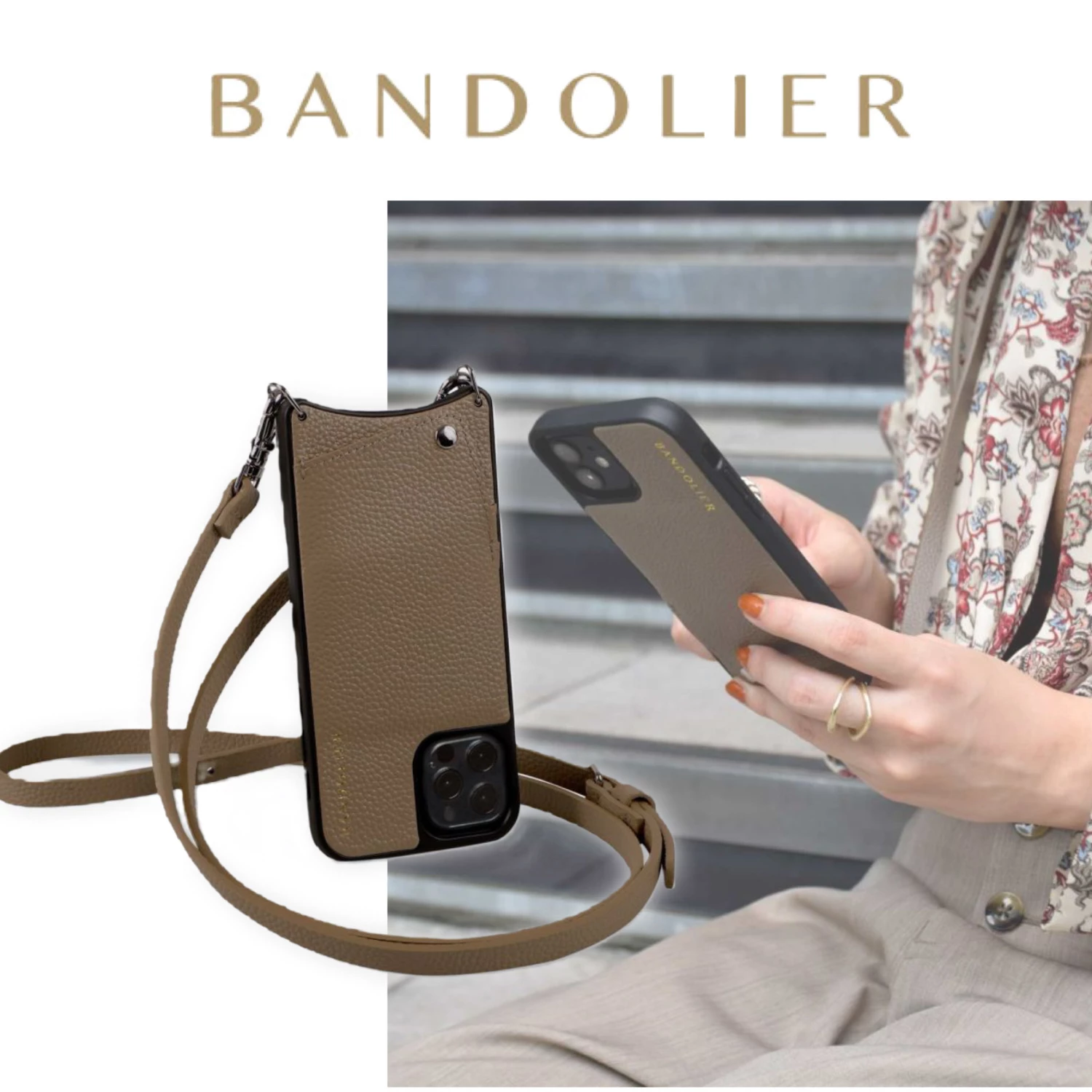 Bandolier Street Style Plain Leather Bridal IPhone 13 Pro Max For Women Dark Tope (check Required) X Iphone13pro Max 1 Bandolier Street Style Plain Leather Bridal IPhone 13 Pro Max For Women Dark Tope (check Required) X Iphone13pro Max