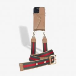 Bandolier Unisex Plain Leather IPhone 8 IPhone 8 Plus IPhone X Bridal For Women Tan/gold X 12 Pro Max -Bandolier Online Shop org 4919