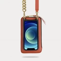Bandolier Unisex Chain Plain Leather Co-ord Logo IPhone 13 For Women Airpod 3 X Iphone 13 Mini -Bandolier Online Shop org 4985