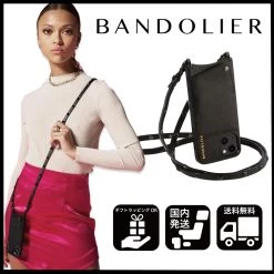 Bandolier Unisex Plain Leather Logo IPhone 13 IPhone 13 Mini For Women Black X Iphone13pro