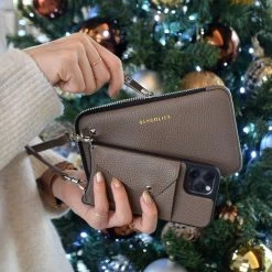 Bandolier Plain Leather Logo IPhone 13 IPhone 13 Mini IPhone 13 Pro For Women Dark Taupe X Iphone 12 Pro/12 -Bandolier Online Shop org 499