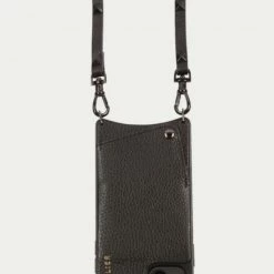 Bandolier Unisex Plain Leather Logo IPhone 13 IPhone 13 Mini For Women Black X Iphone13pro -Bandolier Online Shop org 4992