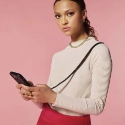 Bandolier Unisex Plain Leather Logo IPhone 13 IPhone 13 Mini For Women Black X Iphone13pro -Bandolier Online Shop org 4995