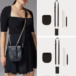 Bandolier Chain Plain Leather Co-ord Logo IPhone 13 IPhone 13 Mini For Women Black/gold X Iphone 13