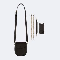 Bandolier Chain Plain Leather Co-ord Logo IPhone 13 IPhone 13 Mini For Women Black/gold X Iphone 13 -Bandolier Online Shop org 5020