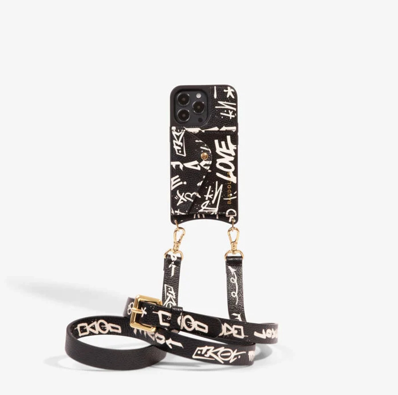 Bandolier Unisex Street Style Plain Leather Co-ord Logo IPhone 13 For Women Love Print/gold X Iphone 13 Mini 4 Bandolier Unisex Street Style Plain Leather Co-ord Logo IPhone 13 For Women Love Print/gold X Iphone 13 Mini - Image 4