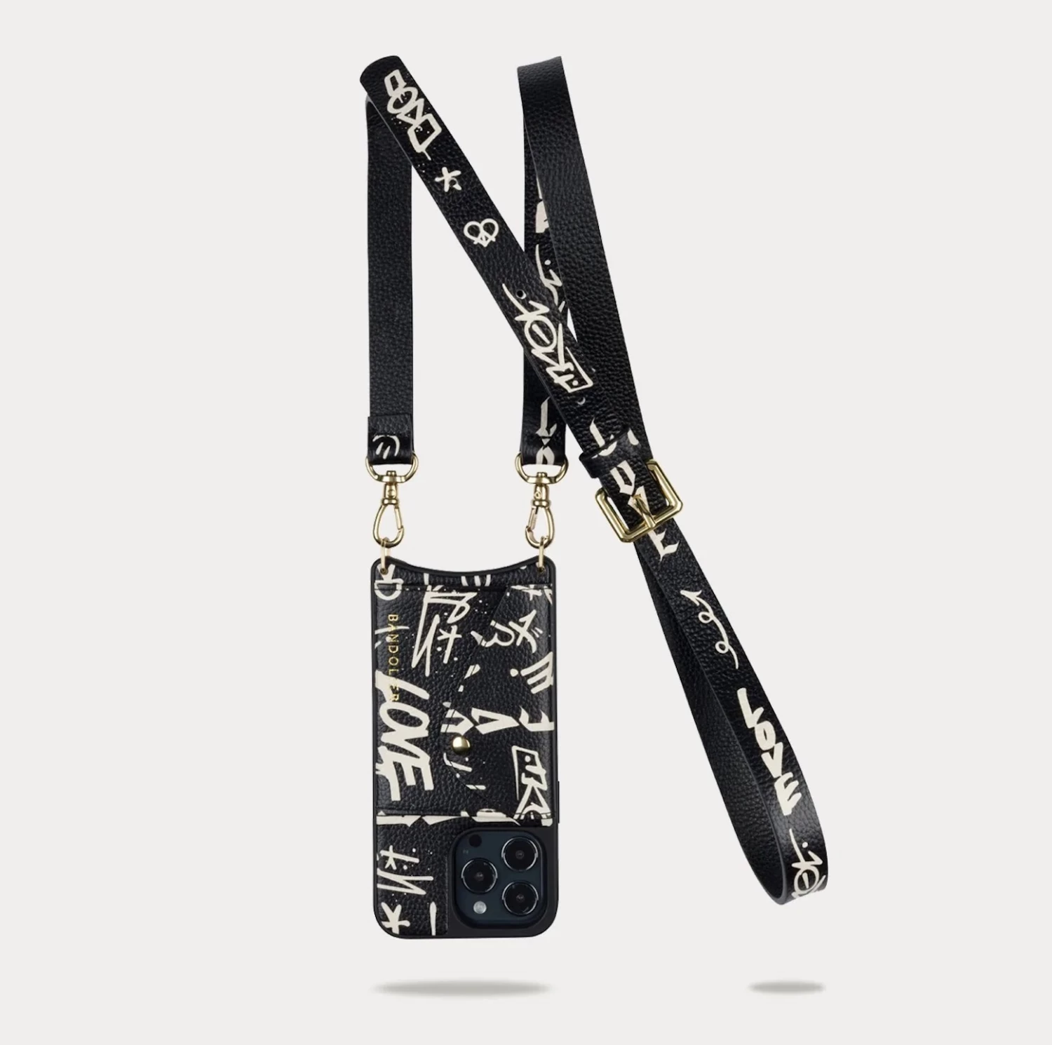 Bandolier Unisex Street Style Plain Leather Co-ord Logo IPhone 13 For Women Love Print/gold X Iphone 13 Mini 6 Bandolier Unisex Street Style Plain Leather Co-ord Logo IPhone 13 For Women Love Print/gold X Iphone 13 Mini - Image 6