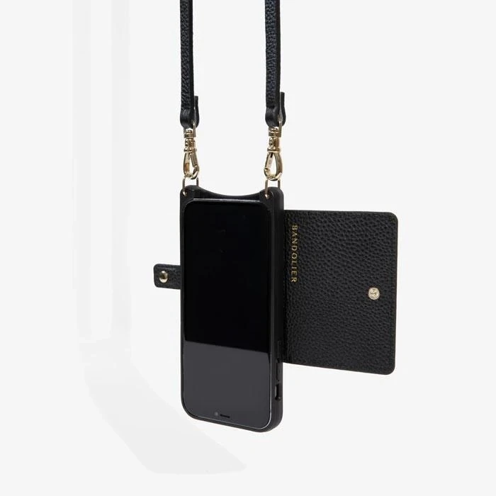 Bandolier 2021 SS Plain Leather Logo IPhone 13 IPhone 13 Pro IPhone 13 Pro Max For Women Black/pewter X Iphone 13 Pro Max 6 Bandolier 2021 SS Plain Leather Logo IPhone 13 IPhone 13 Pro IPhone 13 Pro Max For Women Black/pewter X Iphone 13 Pro Max - Image 6