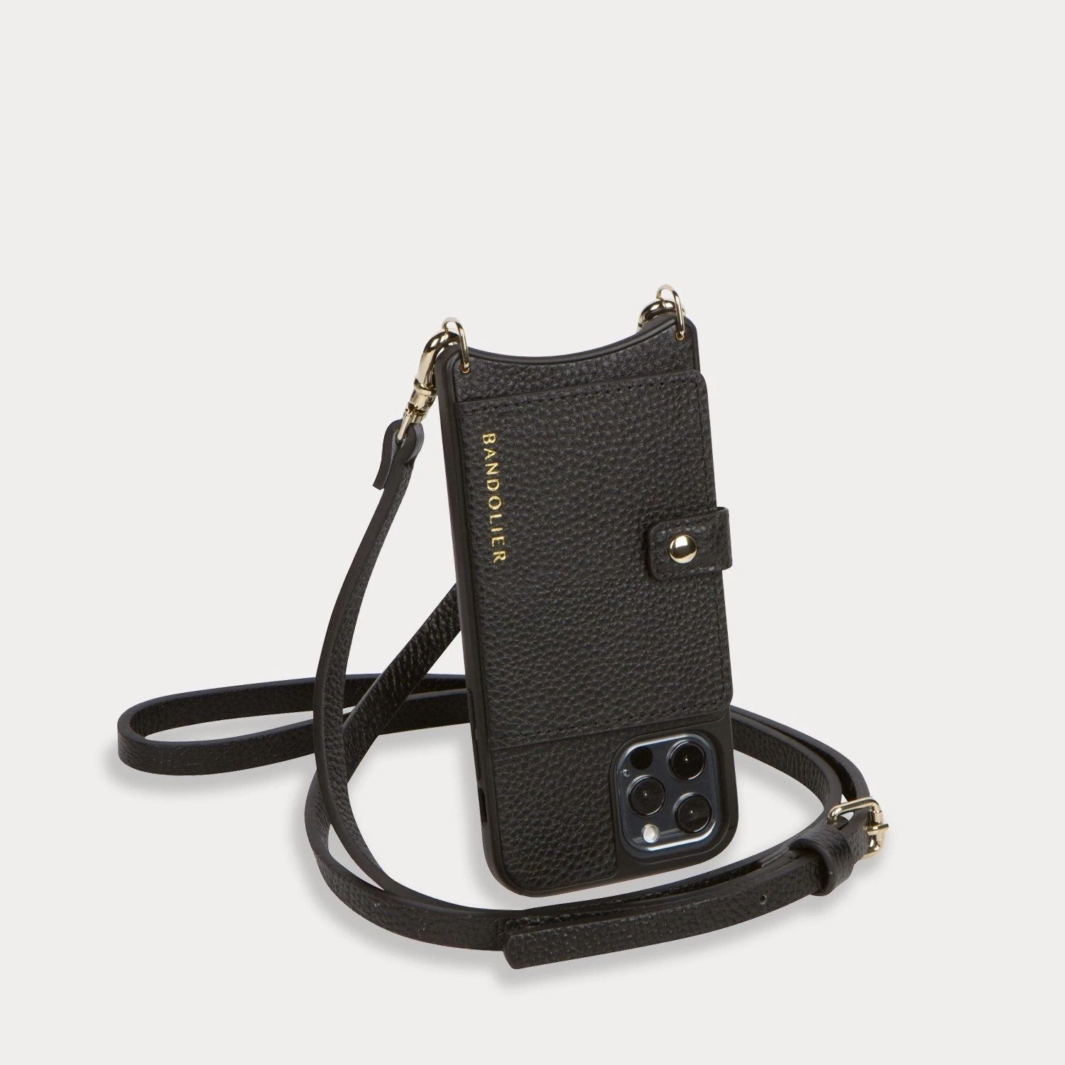 Bandolier 2021 SS Plain Leather Logo IPhone 13 IPhone 13 Pro IPhone 13 Pro Max For Women Black/pewter X Iphone 13 Pro Max 9 Bandolier 2021 SS Plain Leather Logo IPhone 13 IPhone 13 Pro IPhone 13 Pro Max For Women Black/pewter X Iphone 13 Pro Max - Image 9