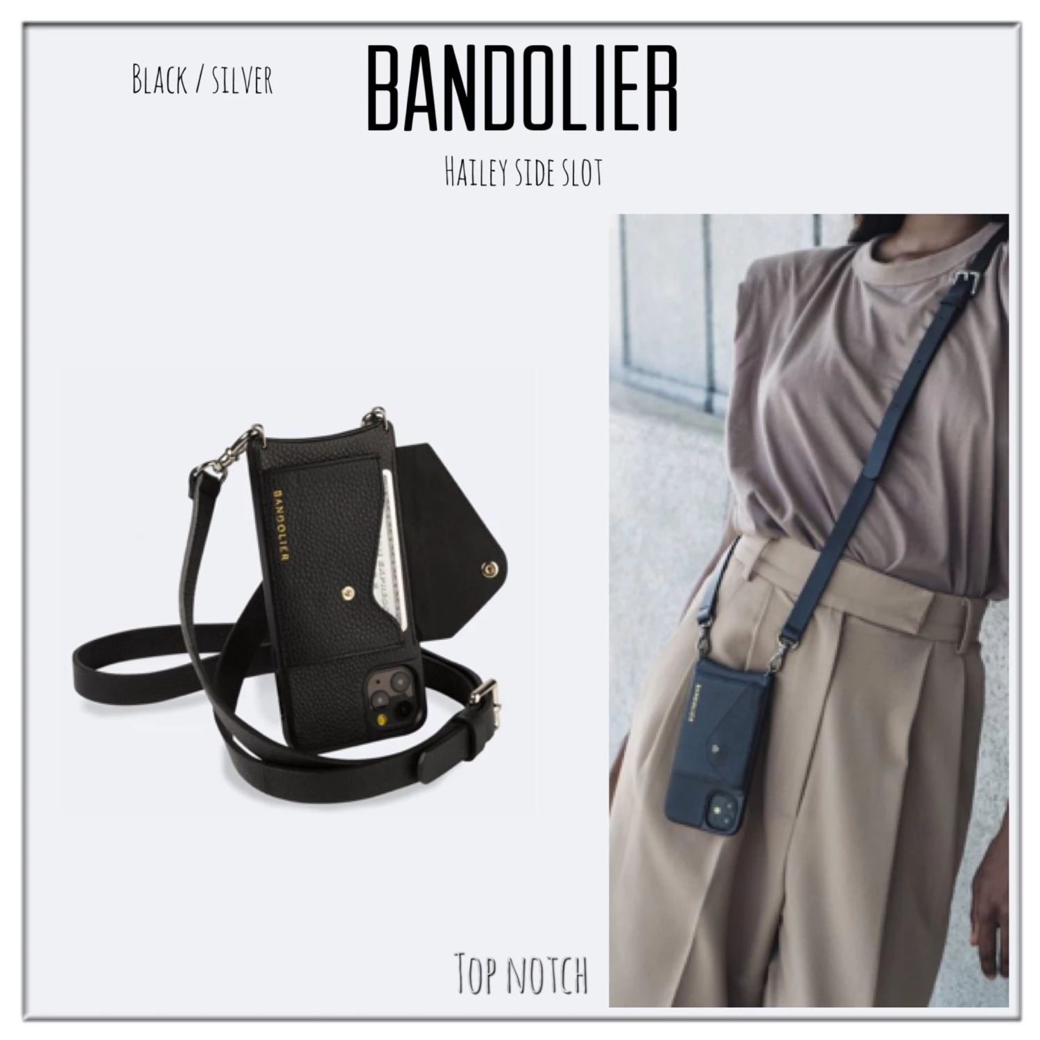 Bandolier Street Style Plain IPhone 8 IPhone 8 Plus IPhone X IPhone XS For Women Mauve/silver X Iphone 12/12 Pro 2 Bandolier Street Style Plain IPhone 8 IPhone 8 Plus IPhone X IPhone XS For Women Mauve/silver X Iphone 12/12 Pro - Image 2