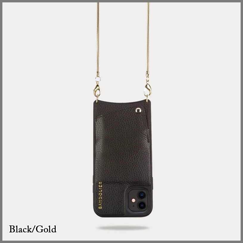 Bandolier 2021 SS Street Style Plain Leather IPhone 8 IPhone 8 Plus IPhone X For Women Black/gold X Iphone 876 Plus 2 Bandolier 2021 SS Street Style Plain Leather IPhone 8 IPhone 8 Plus IPhone X For Women Black/gold X Iphone 876 Plus - Image 2