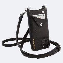 Bandolier EMMA 2020 Cruise Plain Leather IPhone 8 IPhone 8 Plus IPhone X IPhone XS Logo For Women Black/pewter X Iphone 678 Plus -Bandolier Online Shop org 5189