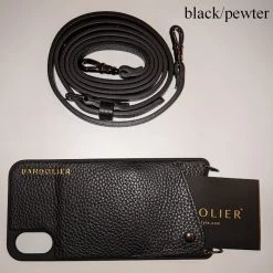 Bandolier EMMA 2020 Cruise Plain Leather IPhone 8 IPhone 8 Plus IPhone X IPhone XS Logo For Women Black/pewter X Iphone 678 Plus -Bandolier Online Shop org 5191