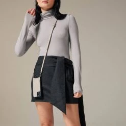 Bandolier EMMA Plain Leather IPhone 8 Plus IPhone X IPhone XS IPhone XS Max For Women Greige/silver X Iphone 12 Pro Max -Bandolier Online Shop org 5203