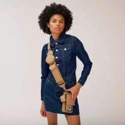 Bandolier Plain Leather Logo IPhone 13 IPhone 13 Pro IPhone 13 Pro Max For Women Tan/gold (airpod 3) X Iphone 12 / 12 Pro -Bandolier Online Shop org 5213