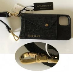 Bandolier 2019-20FW Plain IPhone 8 IPhone 8 Plus IPhone X IPhone XS For Women Black/gold X Iphone 12promax -Bandolier Online Shop org 5265