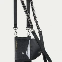 Bandolier Unisex Plain Leather Logo IPhone 13 Pro Smart Phone Cases For Women Black X Iphone13 -Bandolier Online Shop org 5289