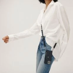 Bandolier Unisex Plain Leather Logo IPhone 13 Pro Smart Phone Cases For Women Black X Iphone13 -Bandolier Online Shop org 5298