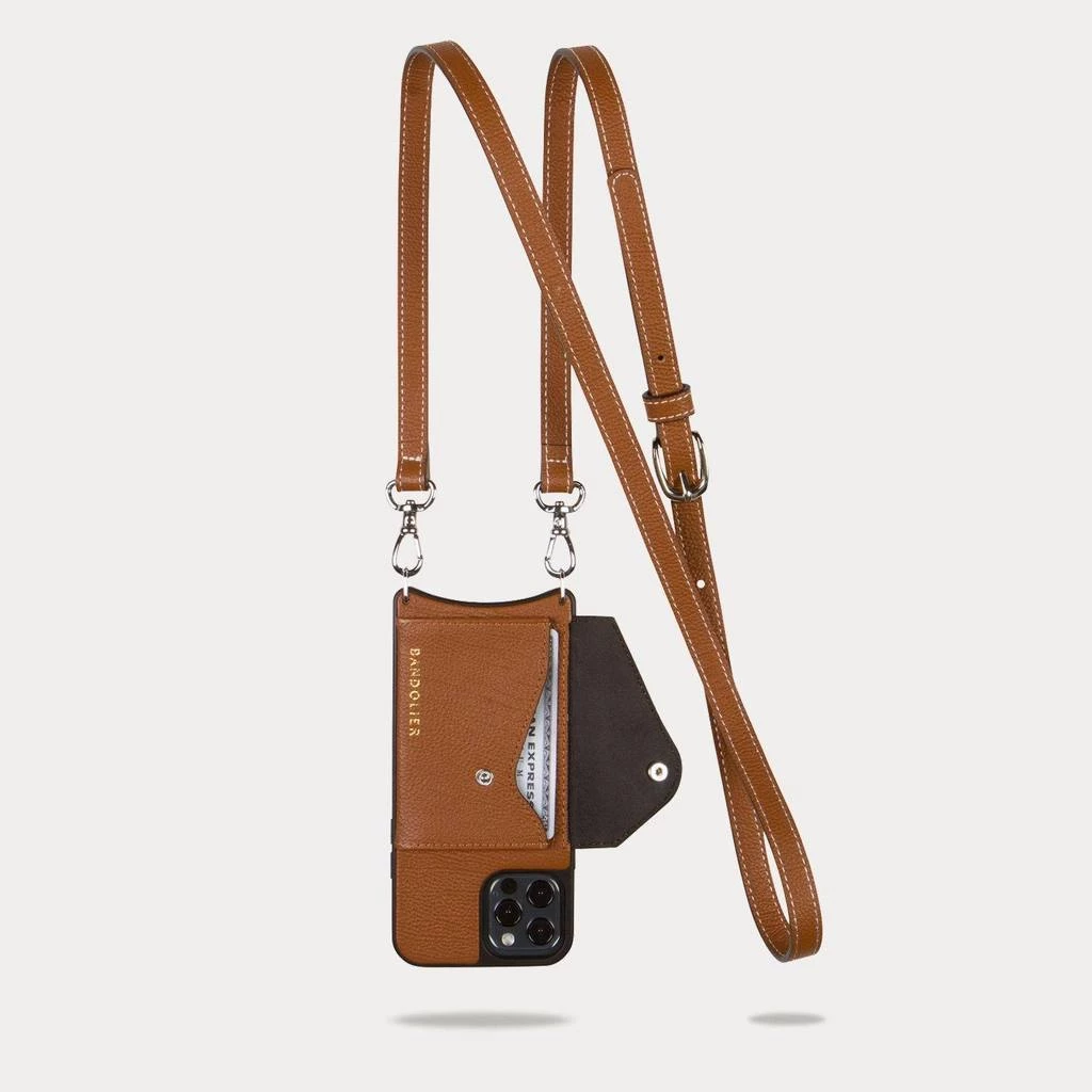 Bandolier Unisex Plain Leather IPhone X Bridal IPhone XS IPhone XS Max For Women Grey/silver X Xs Max 5 Bandolier Unisex Plain Leather IPhone X Bridal IPhone XS IPhone XS Max For Women Grey/silver X Xs Max - Image 5