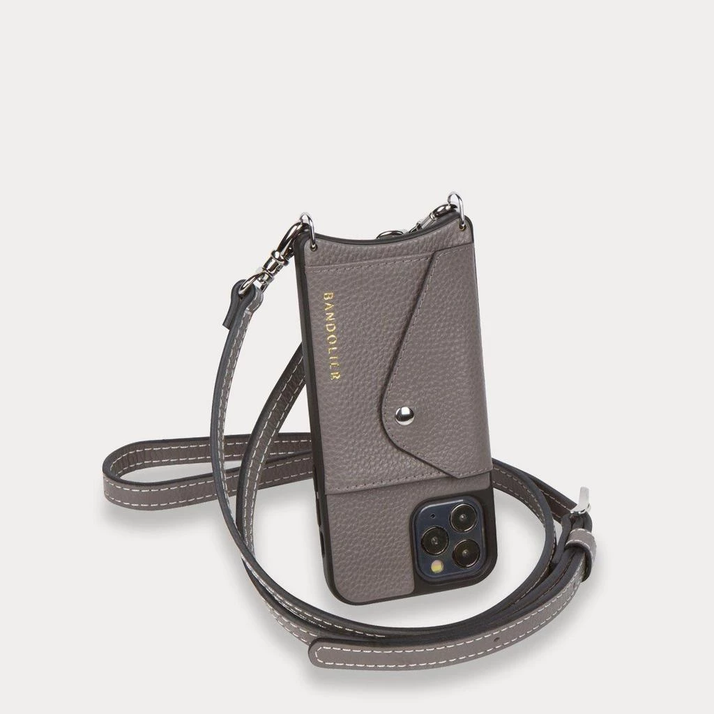 Bandolier Unisex Plain Leather IPhone X Bridal IPhone XS IPhone XS Max For Women Grey/silver X Xs Max 11 Bandolier Unisex Plain Leather IPhone X Bridal IPhone XS IPhone XS Max For Women Grey/silver X Xs Max - Image 11